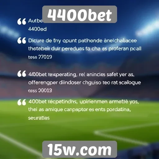 Depoimentos de usuários sobre a experiência no 4400bet